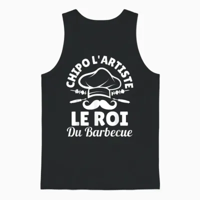 Bbq Humor | Barbecue | Chipo the Artist King of Barbecue T-Shirt, Black, S Unisex Tank Top - Black