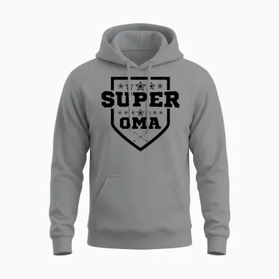 Super Oma Grandma 80 Birthday Gift Unisex Hoodie - Sport Grey