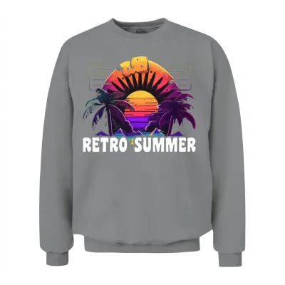 Retro Summer Unisex Sweatshirt - Sport Grey