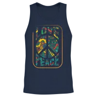 Love and Peace Freedom — Patriotic & 4th of July Unisex Tank Top - Navy – 2