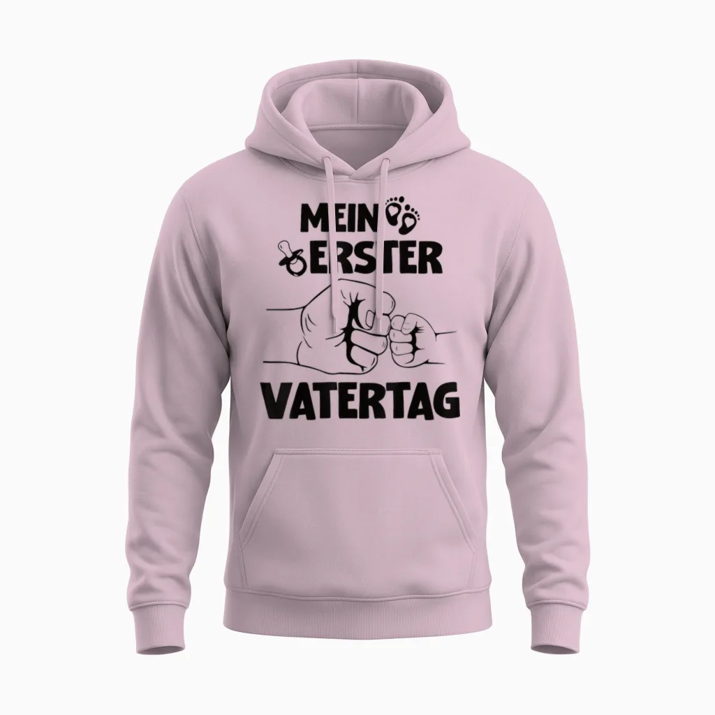 Herren Mein Erster Vatertag Vatertagsgeschenk Papa 1 Vatertag Unisex Hoodie in Light Pink