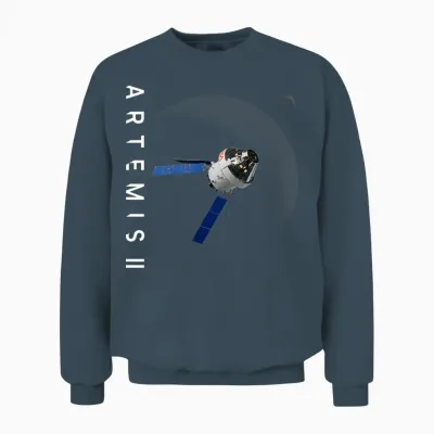 Nasa Artemis Ii Orion Mond Mission Unisex Sweatshirt - Dark Heather