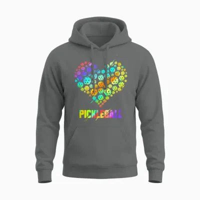 Funny Pickleball Unisex Hoodie - Graphite Heather