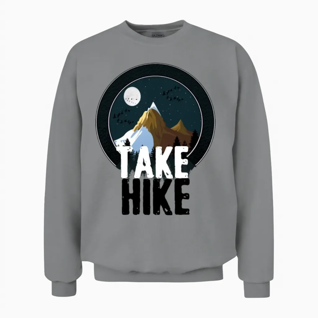 Hike Hiking & Outdoors Unisex Sweatshirt in Sport Grey