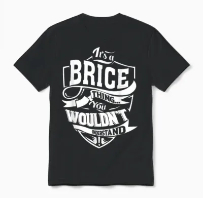 It's a Gift from Brice Unisex T-Shirt - Black