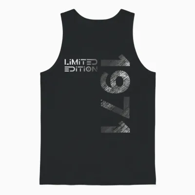 55. Geburtstag Limited Edition Jahrgang 1971 Mann Frau Unisex Tank Top - Black