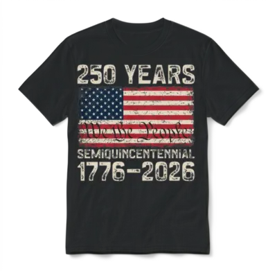 250 Years American Anniversary Us America 250th Unisex T-Shirt - Black