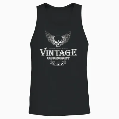 Retro Motorcyclists T-Shirt Mostry Parts, Legendar Unisex Tank Top - Black