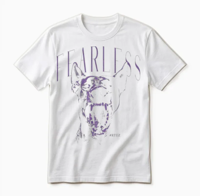 Backprint Streetwear Mode Fashion Damen Herren Hund Doberman Unisex T-Shirt in White