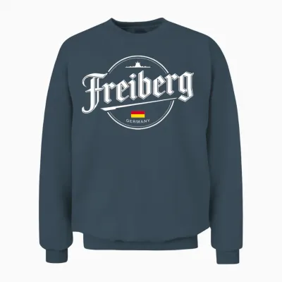 Freiberg Germany City Travel Vintage Style Unisex Sweatshirt - Dark Heather