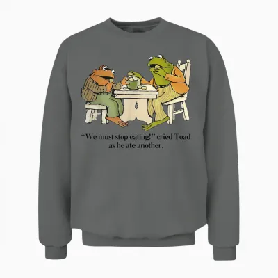 We Must Tee Stop Eating Toad as He Ate Another Frog Men Unisex Sweatshirt - Graphite Heather