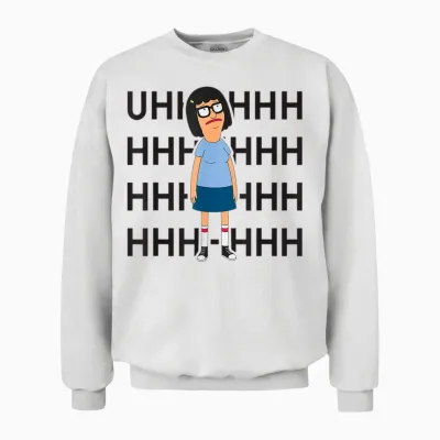Bob's Burgers Tina Uhhhhhhhh Unisex Sweatshirt - White