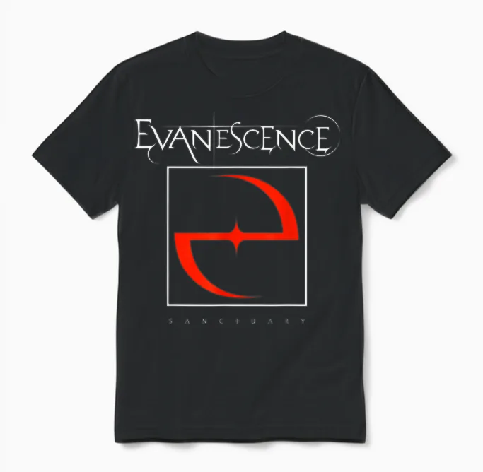 Evanescence 2026 World Tour Date Back Unisex T-Shirt in Black
