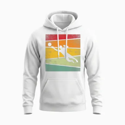 Keeper Retro Unisex Hoodie - White