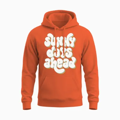 Sunny Days Unisex Hoodie - Orange