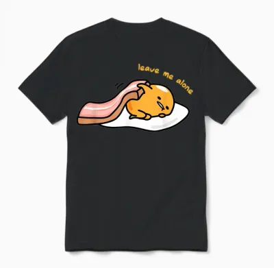 Gudetama Leave Me Alone Unisex T-Shirt - Black