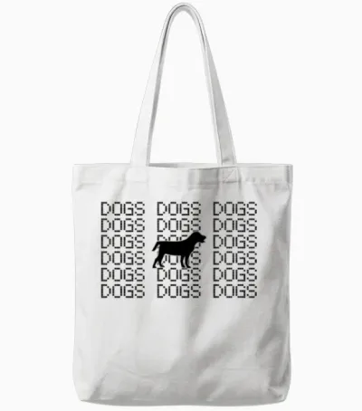 Dogs Tote Bags - White