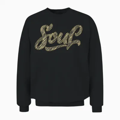 Soul Retro Unisex Sweatshirt - Black