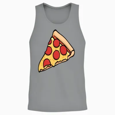 Funny Pizza Unisex Tank Top - Sport Grey