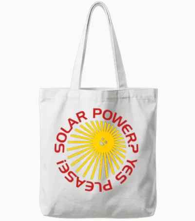 Bd Solar Power Tote Bags - White