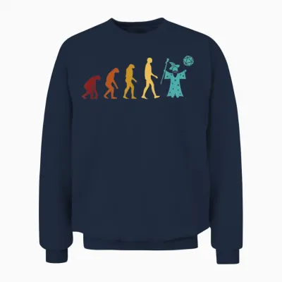 Rpg Games Pnp Brettspiel Geschenke Für Erwachsene Pen and Paper Evolution Rollenspiel Tabletop Pen and Paper T-Shirt Schwarz Klein Eu S Unisex Sweatshirt - Navy