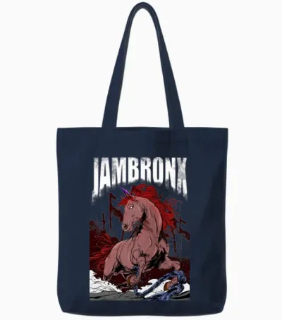 Royal Horse Tote Bags - Navy