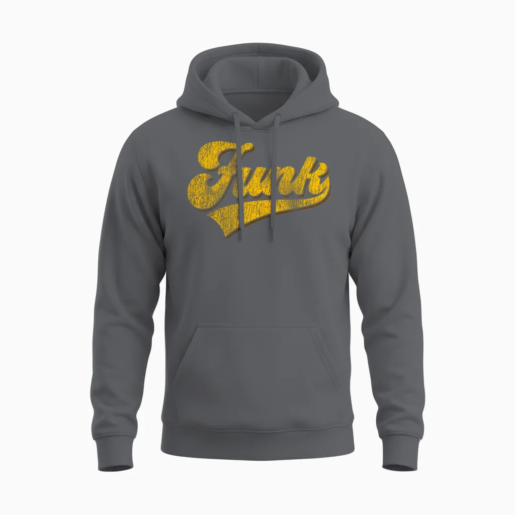 Vintage Style Soul Music/retro Dancing 80s Disco - Funk T-Shirt Haut De Gamme Unisex Hoodie in Charcoal