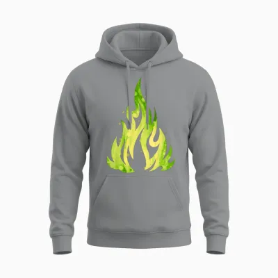 Flame Fire Flame Unisex Hoodie - Sport Grey