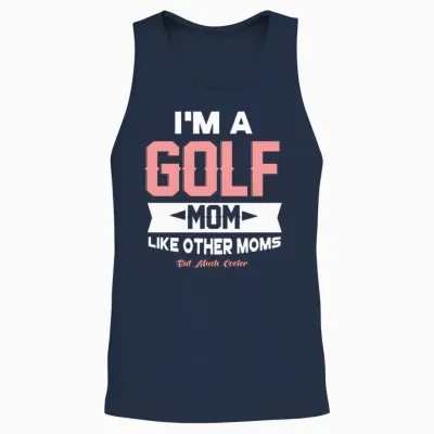 Golf Mom Unisex Tank Top - Navy