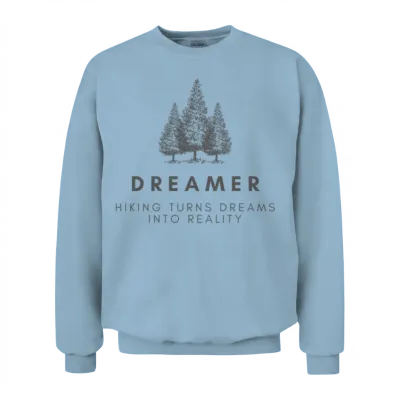 Hiking Dreamer Unisex Sweatshirt - Light Blue