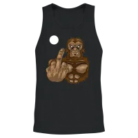 Bigfoot Sasquatch Animal Cryptid Monster Yeti Gift Unisex Tank Top - Black – 2
