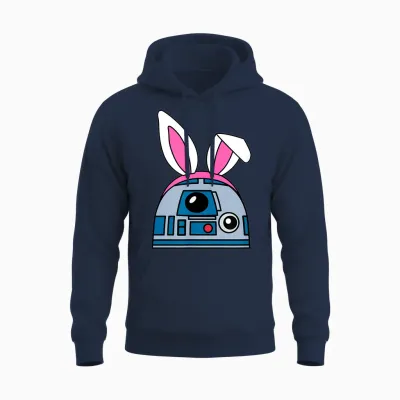 Amazon Essentials Star Wars R2-D2 Spring Easter Bunny Ears Unisex Hoodie - Navy