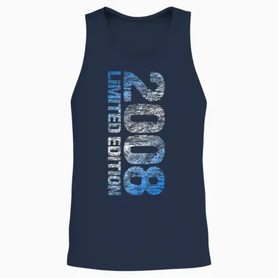 18. Geburtstag 2008 Junge Mädchen 18 Jahre Limited Edition Unisex Tank Top - Navy