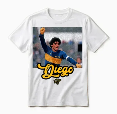 Maradona Boca Golf Unisex T-Shirt - White