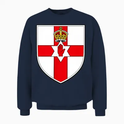 Drapeau De L'irlande Du Nord - Armoiries De L'irlande Du Unisex Sweatshirt - Navy
