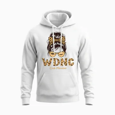 Wdnc We Do Not Care Club Sarcastic Funny Quote Secret Unisex Hoodie - White