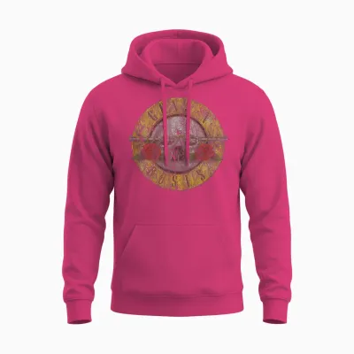 Official Guns N' Roses 80s Rock Band Logo Unisex Hoodie - Heliconia