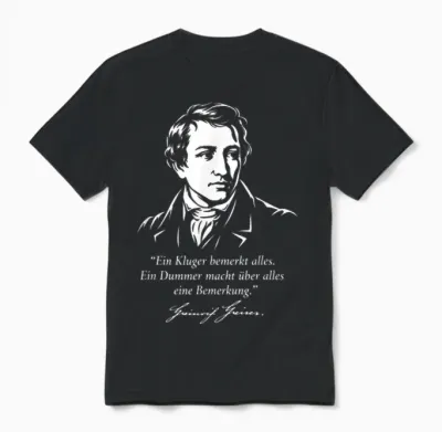 Heinrich Heine Zitat Ein Kluger Bemerkt Alles Unisex T-Shirt - Black
