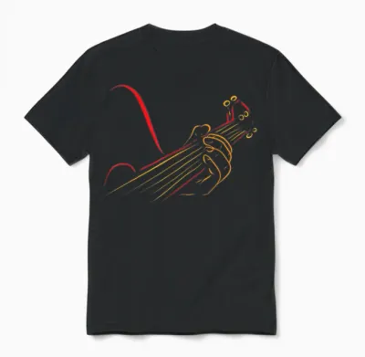Playing Guitar Guitarist Music Life Funny Gift Unisex T-Shirt - Black