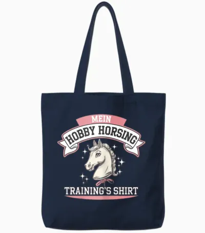 Hobby Horsing Trainings Hobby Horse Hobby Horsing Training Tote Bags - Navy