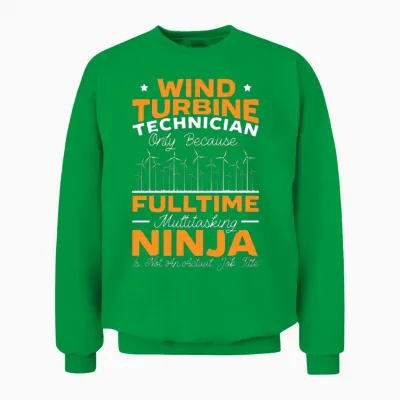 Wind Renewable Energy Windtech Windmill Enthusiast Unisex Sweatshirt - Irish Green