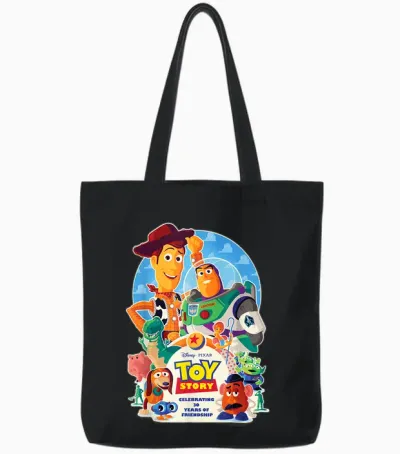Disney & Pixar's Toy Story 30th Anniversary Official Tote Bags - Black