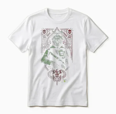 Call of Duty: Modern Warfare 2 Ghost Playing Card Portrait Unisex T-Shirt - White