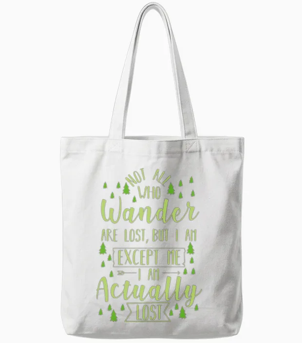 Hiking Funny Saying - & Outdoors Tote Bags in White