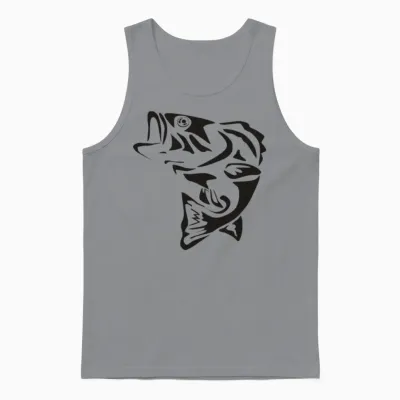 Fish Bone Tattoo Funny Unisex Tank Top - Sport Grey