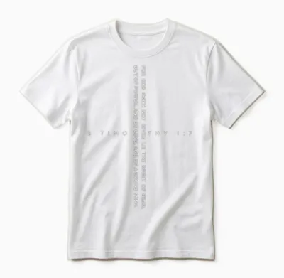 2nd Timothy 1:7 Unisex T-Shirt - White