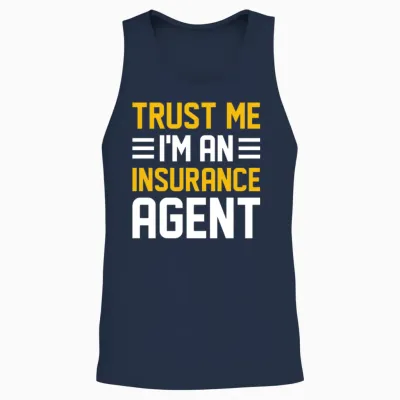 Funny Broker Unisex Tank Top - Navy