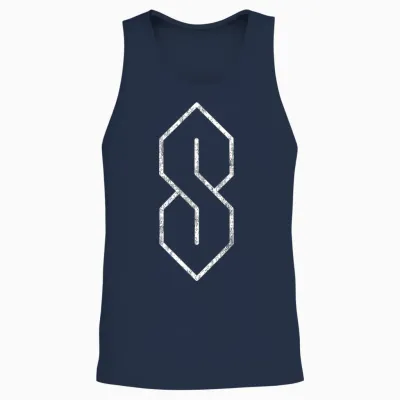 Vintage the Cool S 90s Pop Culture Unisex Tank Top - Navy