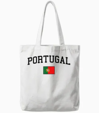 Portugiesische Flagge Herren Damen Kinder Portugal Tote Bags - White