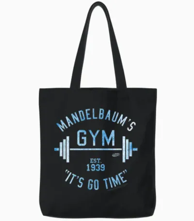 Seinfeld Mandelbaum's Gym Tote Bags - Black